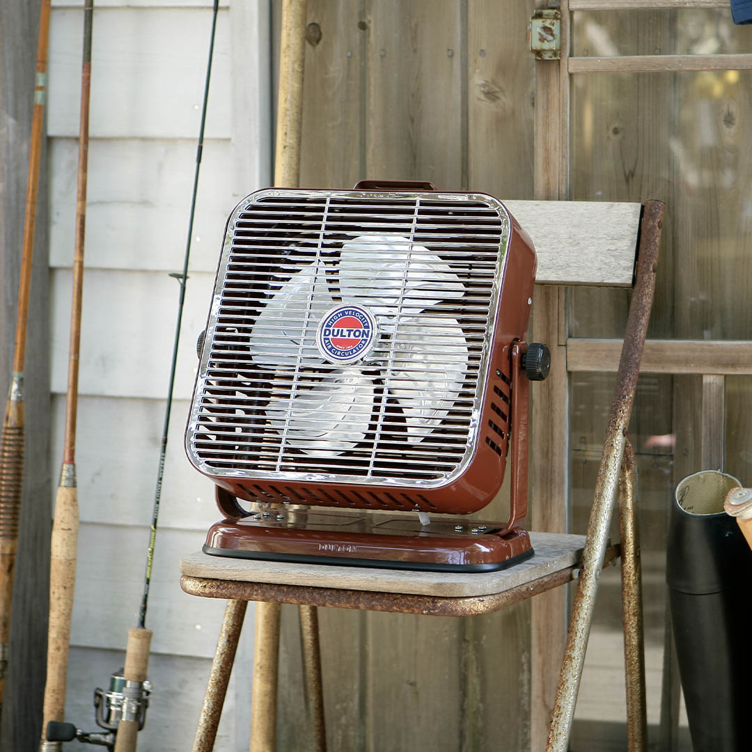 DULTON ONLINE SHOP | AIR CIRCULATOR BRICK BROWN/CHROME(BRICK BROWN
