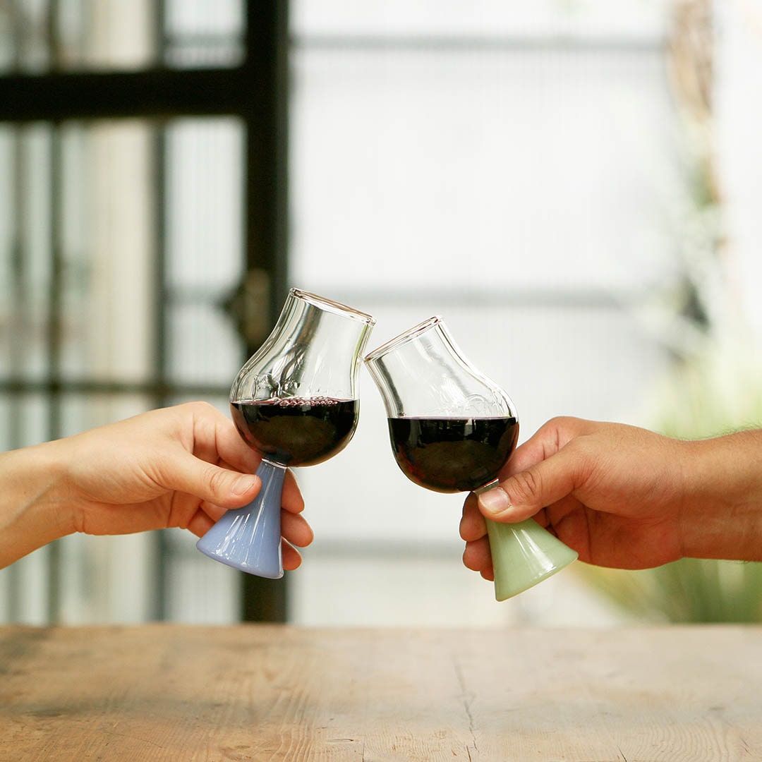 DULTON ONLINE SHOP | GLASS GOBLET CUIN MILK BLUE(MILK BLUE