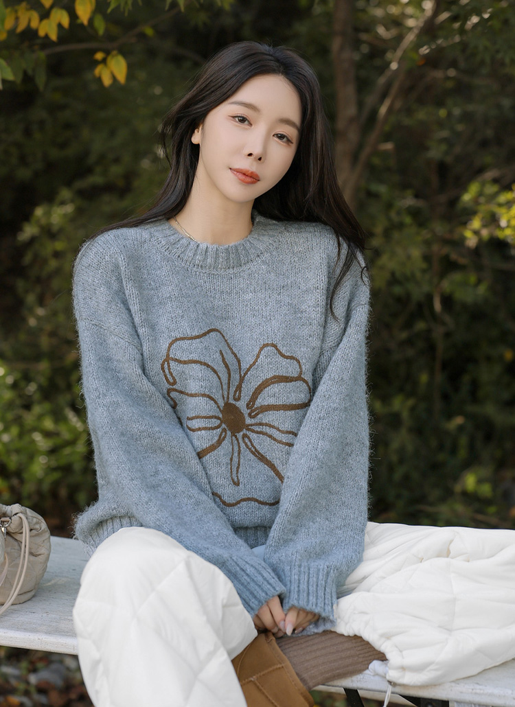 ビッグフラワーニット | レディースファッション通販 - DHOLIC