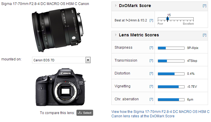 Sigma 17-70mm f2.8-4 DC Macro OS HSM C Canon review - The Above