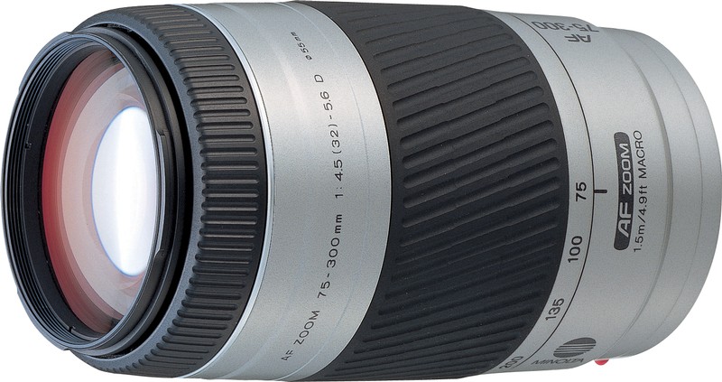 Minolta AF 75-300mm F4.5-5.6 D A-mount lens info
