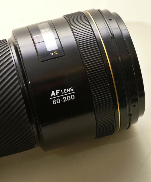 Minolta AF 80-200mm F2.8 APO A-mount lens info
