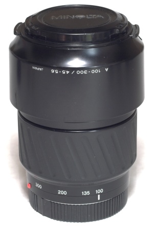 Minolta AF 100-300mm F4.5-5.6 A-mount lens info