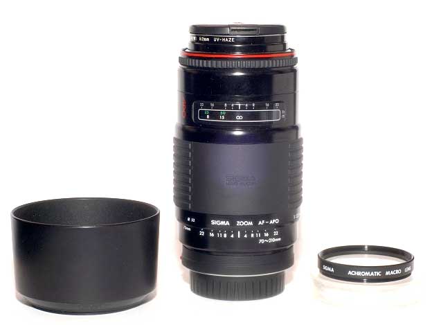 Sigma 70-210mm F3.5-4.5 APO Macro A-mount lens info