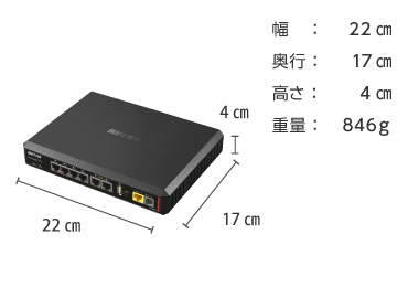 BUFFALO VPNルーター 10GBASE-T VR-U500X ｜ e-TAMAYA