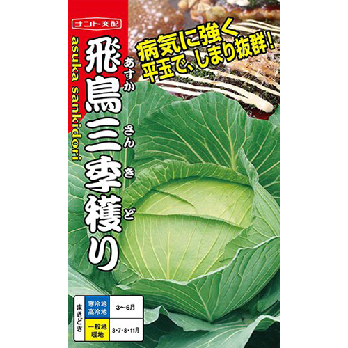 飛鳥三季穫り[キャベツ] - e-種や｜国内最大級の野菜種・花種・苗