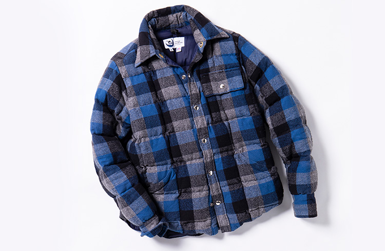 アウターにも使えるクレセントダウンワークスのダウンシャツ 【地方の