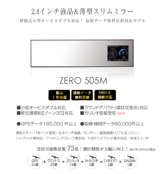 ドライビング・セーフティ・センサー ZERO 505M | COMTEC 株式会社