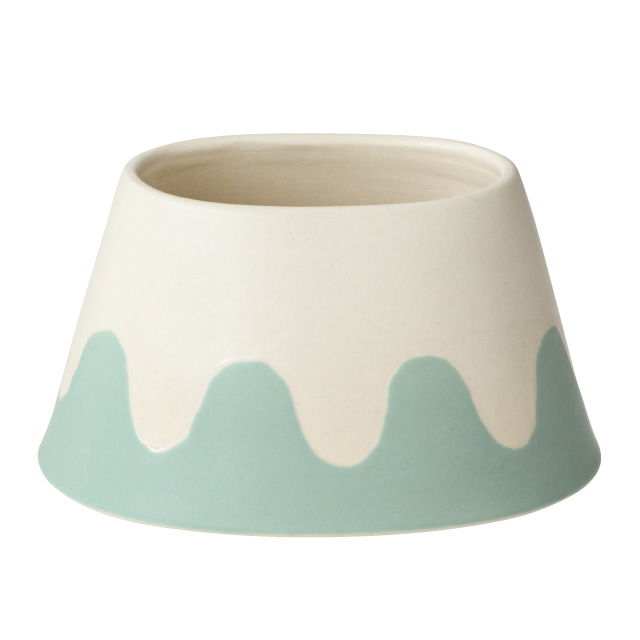 富士山型迎春ハンドメイドフラワーポット-4(陶器)｜ギフト、ラッピング