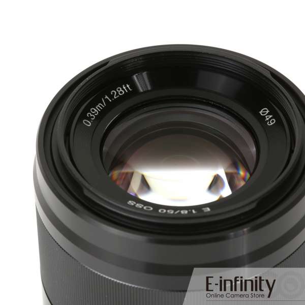 Buy Sony E 50mm F1.8 OSS E-mount Lens SEL50F18 (Black) - E-Infinity