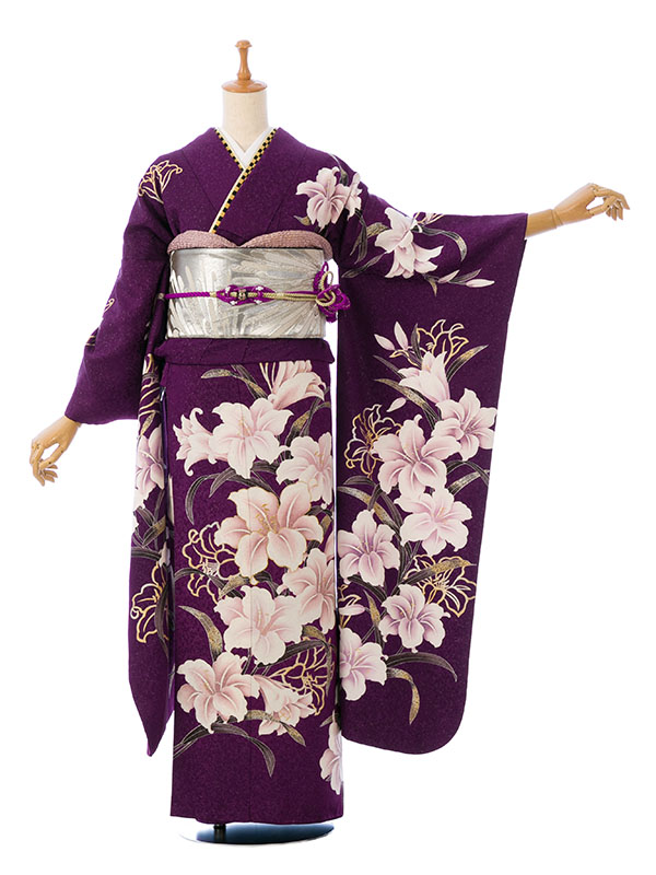 振袖|紫系 |1S2951|対応身長:158-170cm|ｻｲｽﾞ:7号-13号｜全国宅配可の