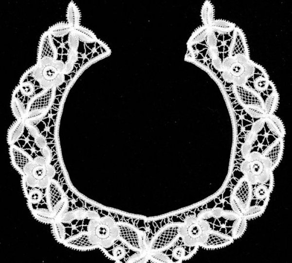 9693] ベルギー製 レース付け衿 No.8 - 手芸の越前屋