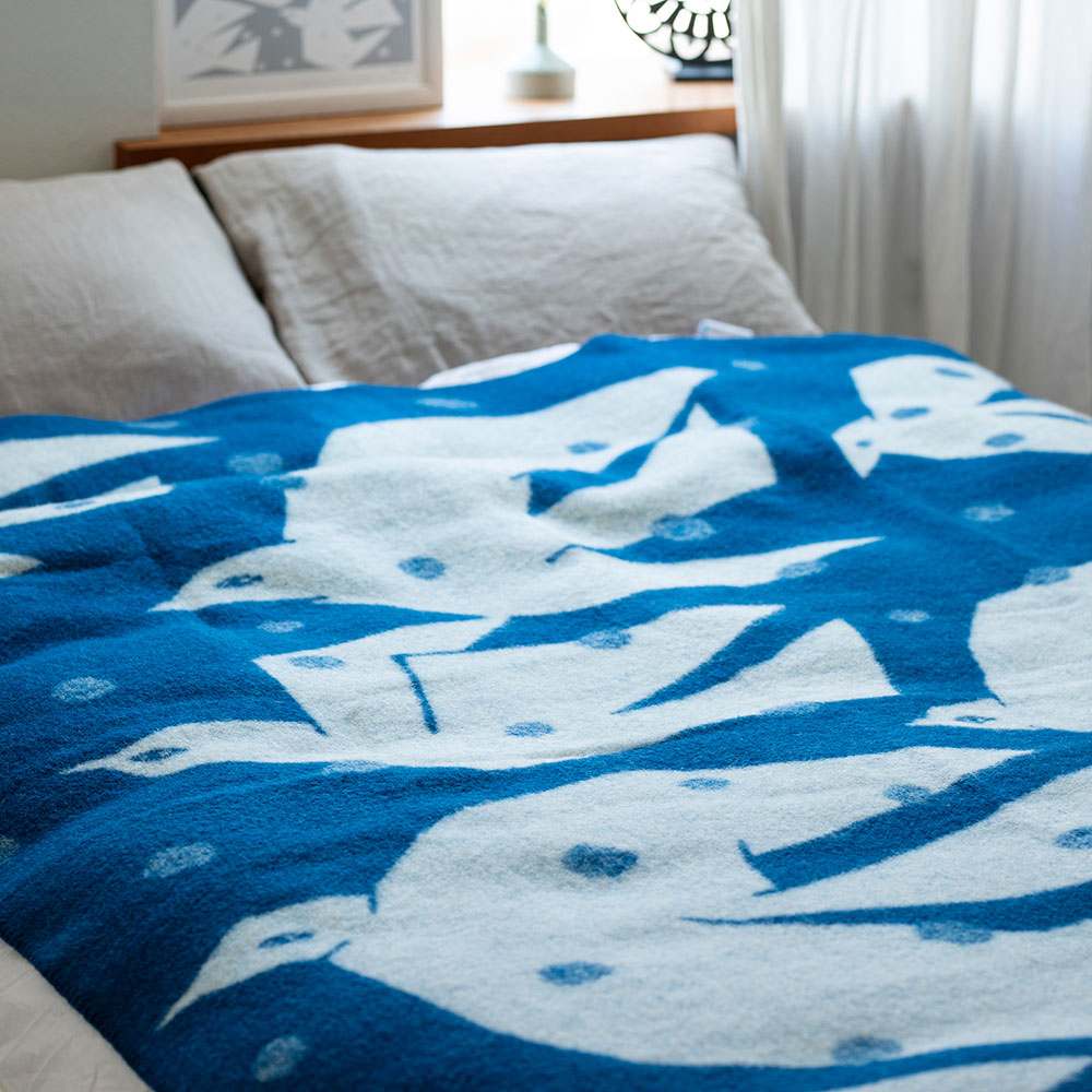 KLIPPAN/クリッパン エコウール ウール シングルブランケット TRIP