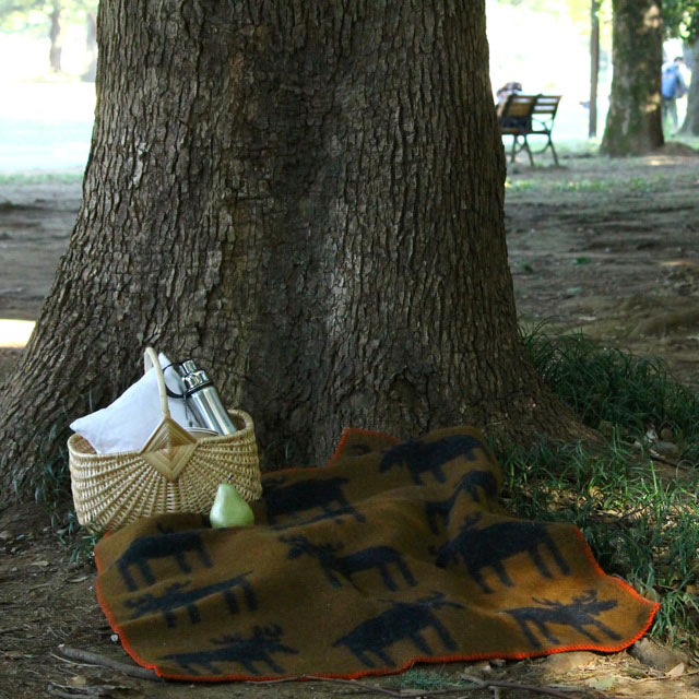 KLIPPAN/クリッパン ウール ハーフブランケット ベングトのムース