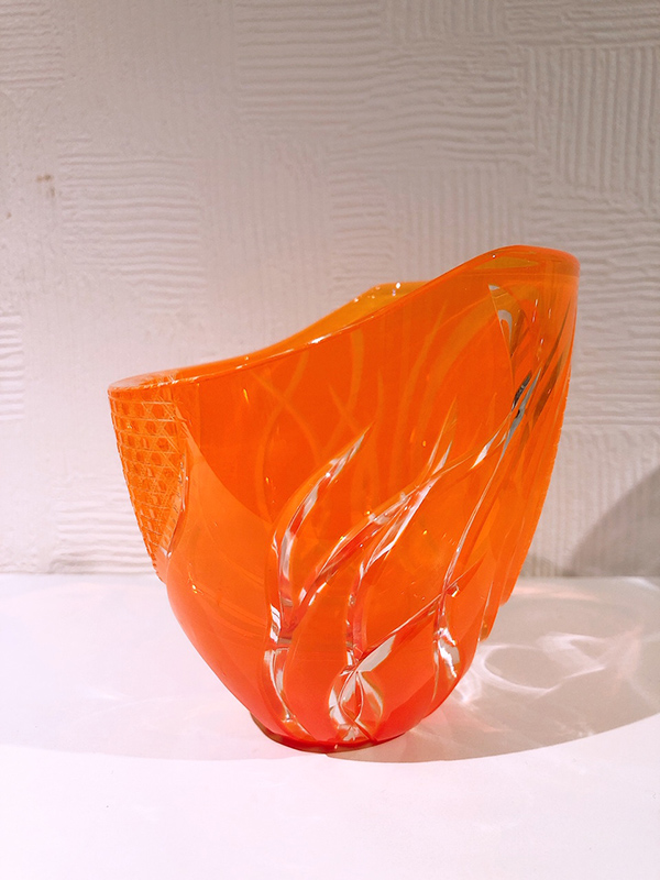 秋はオレンジ色の江戸切子で | 江戸切子の店 華硝（はなしょう）