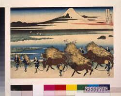 Thirty-six Views of Mt. Fuji: The Paddies of Ono in Suruga