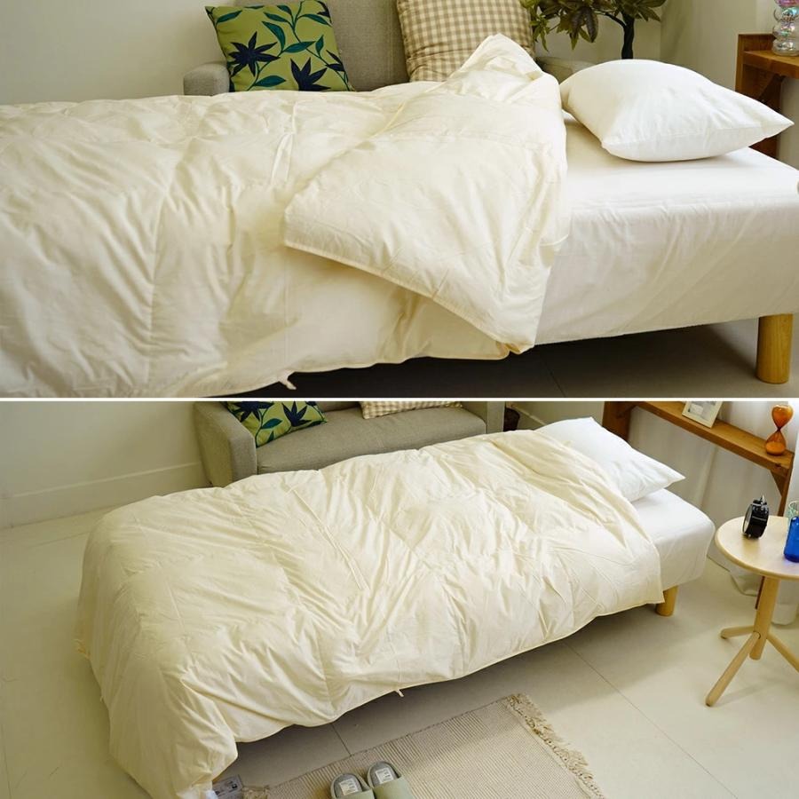 羽毛肌掛け布団 シングル 150×210cm 夏用 エアコン対応 通気性 吸水性