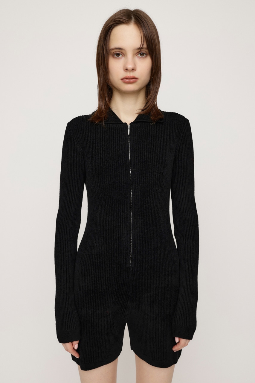 SLY | FRONT ZIP MOLE YARN ロンパース (オールインワン ) |SHEL'TTER