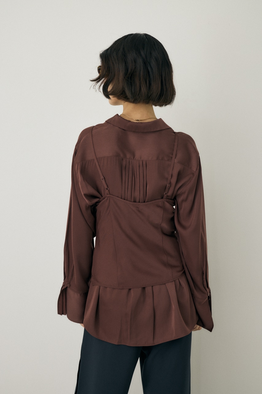 M_ | サテンキャミソール リサイクルポリエステル×レーヨン素材