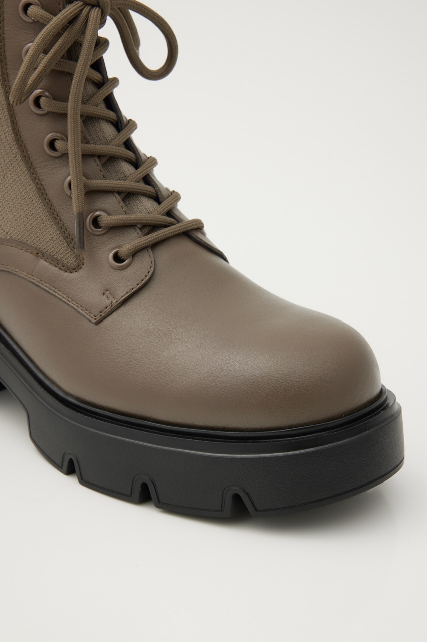 STACCATO | バルーレースアップニットコンビブーツ (ブーツ ) |SHEL