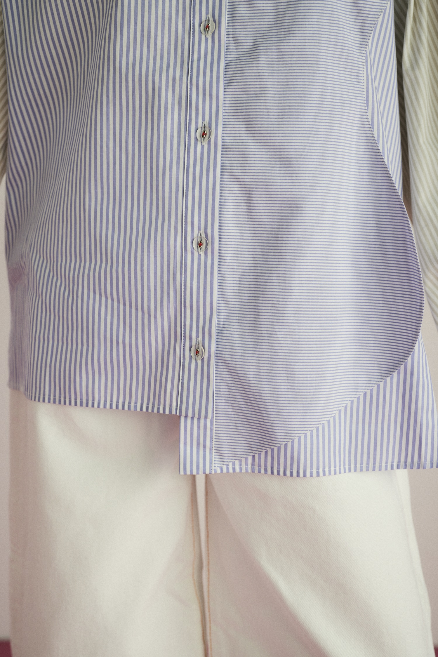 HeRIN.CYE | Wave motif big shirt (シャツ・ブラウス ) |SHEL'TTER