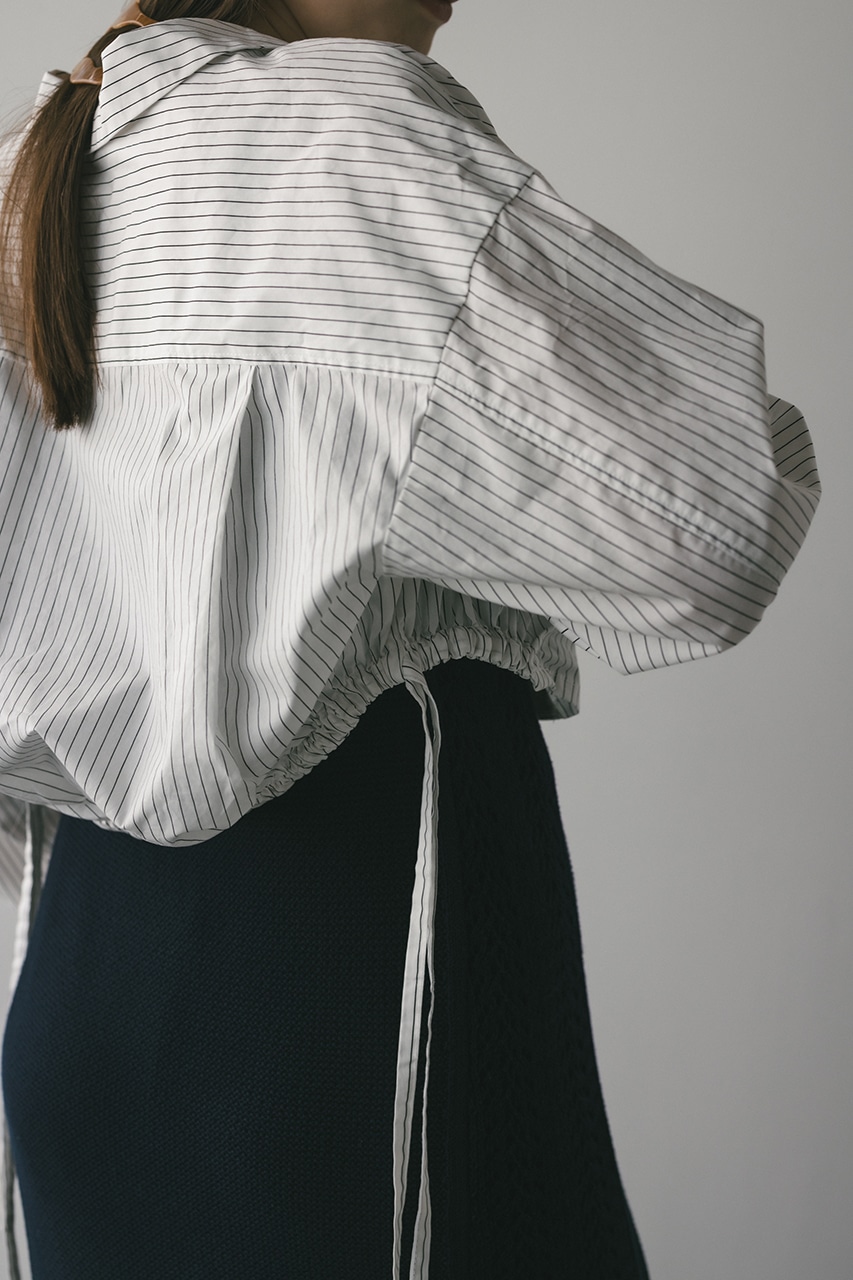 STYLEMIXER | ヘムギャザーショートシャツ (シャツ・ブラウス ) |SHEL