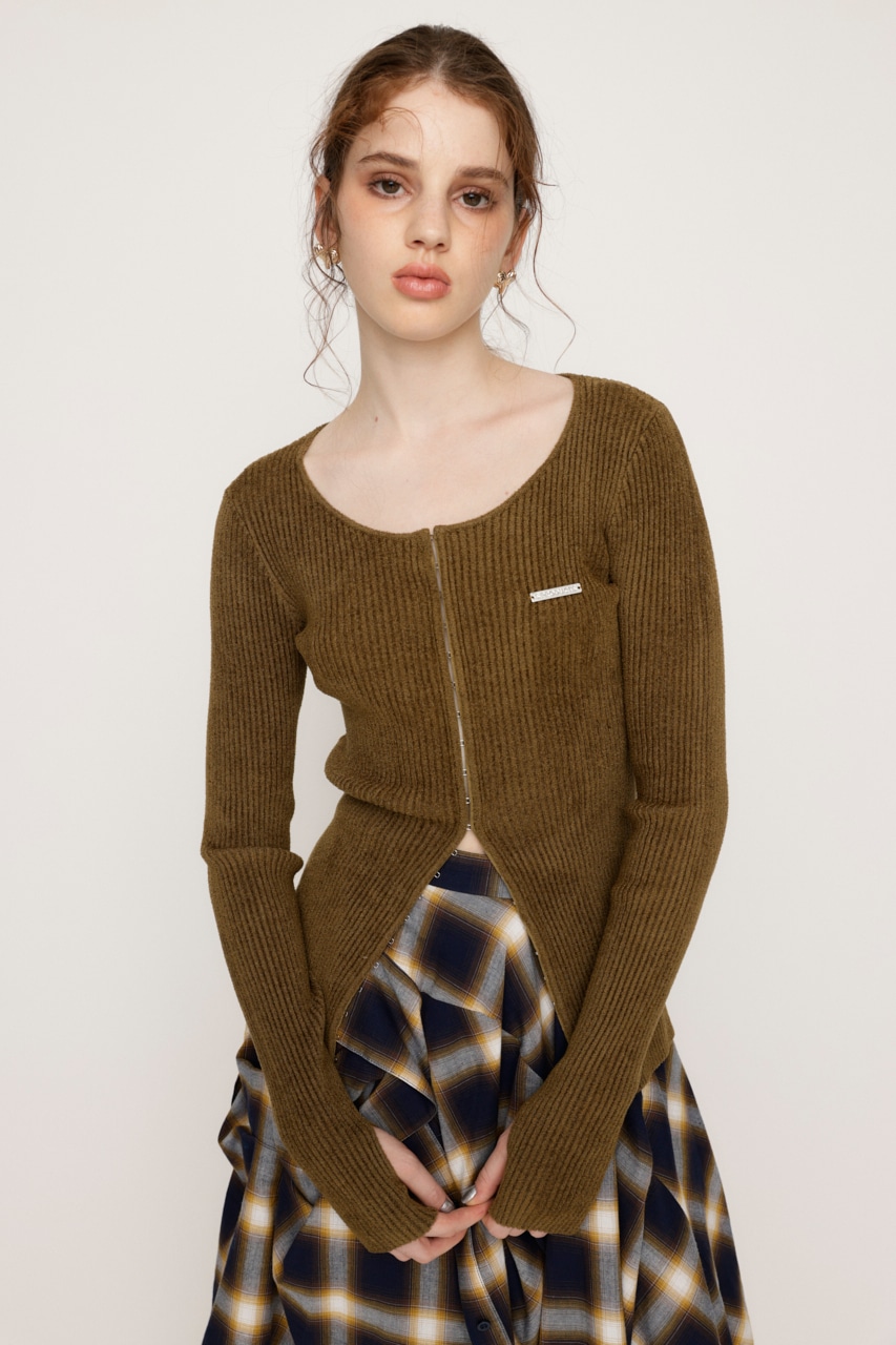 SLY | FRONT HOOK MOLE YARN トップス (ニット ) |SHEL'TTER WEBSTORE