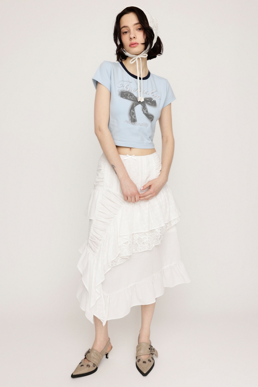 SLY | COTTON LACED WRAP DESIGN ロングスカート (スカート(ロング