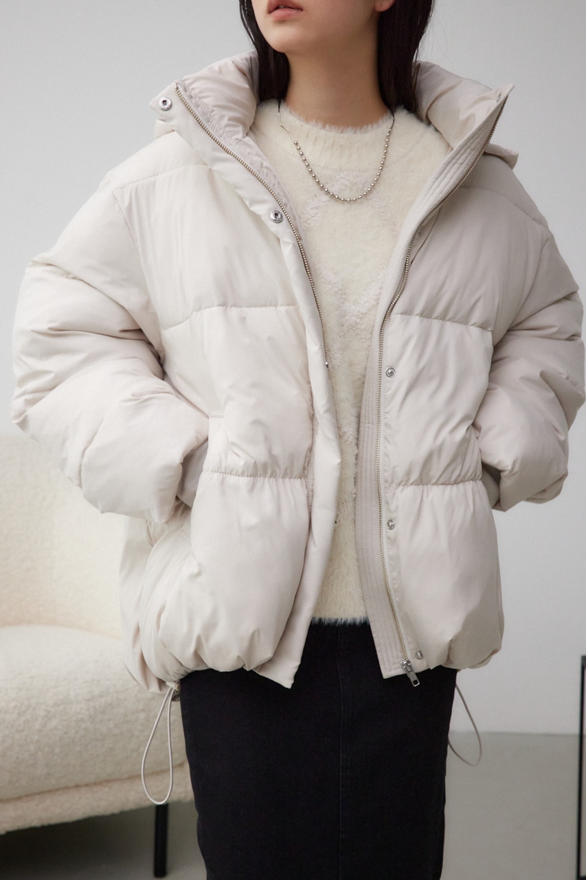 AZUL BY MOUSSY | B-HEATフード付き中綿ジャケット (コート ) |SHEL