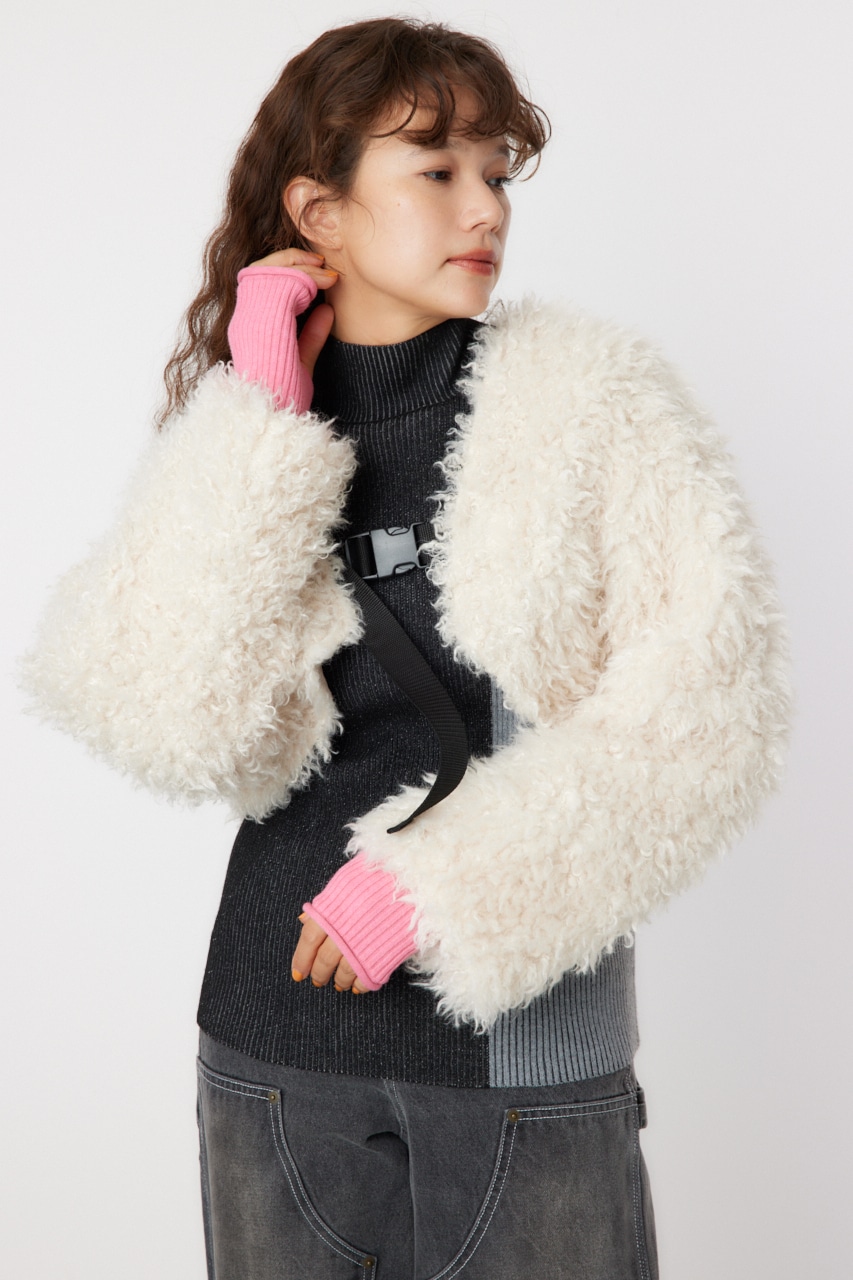 RODEO CROWNS WIDE BOWL | ボアボレロブルゾン (その他アウター