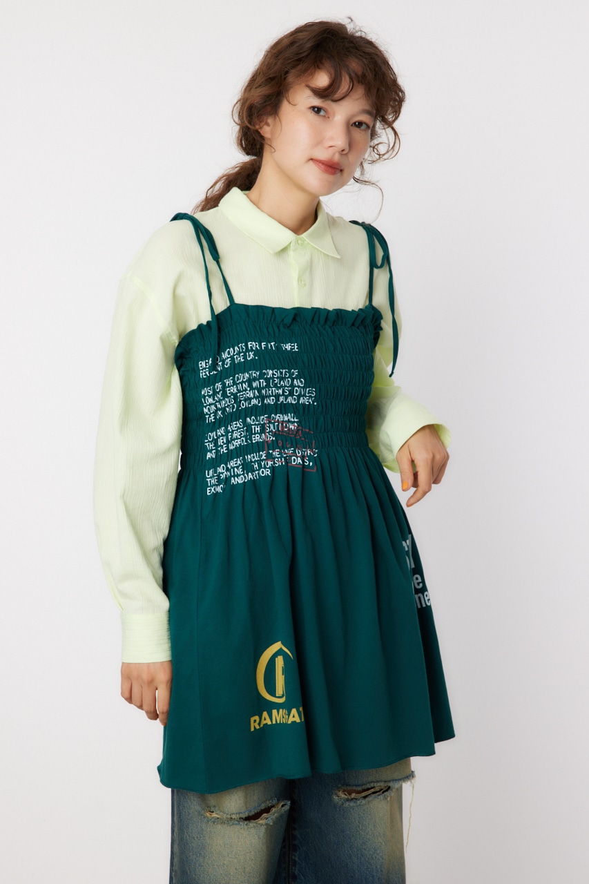 RODEO CROWNS WIDE BOWL | ランダムテキストシャーリングキャミ