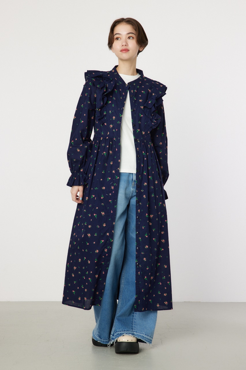 RODEO CROWNS WIDE BOWL | フラワーパターンフリルワンピース