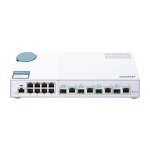 QNAP QSW-M408-4C 10GbE Layer 2 Web Managed Switch 8 Port 1Gbps,4