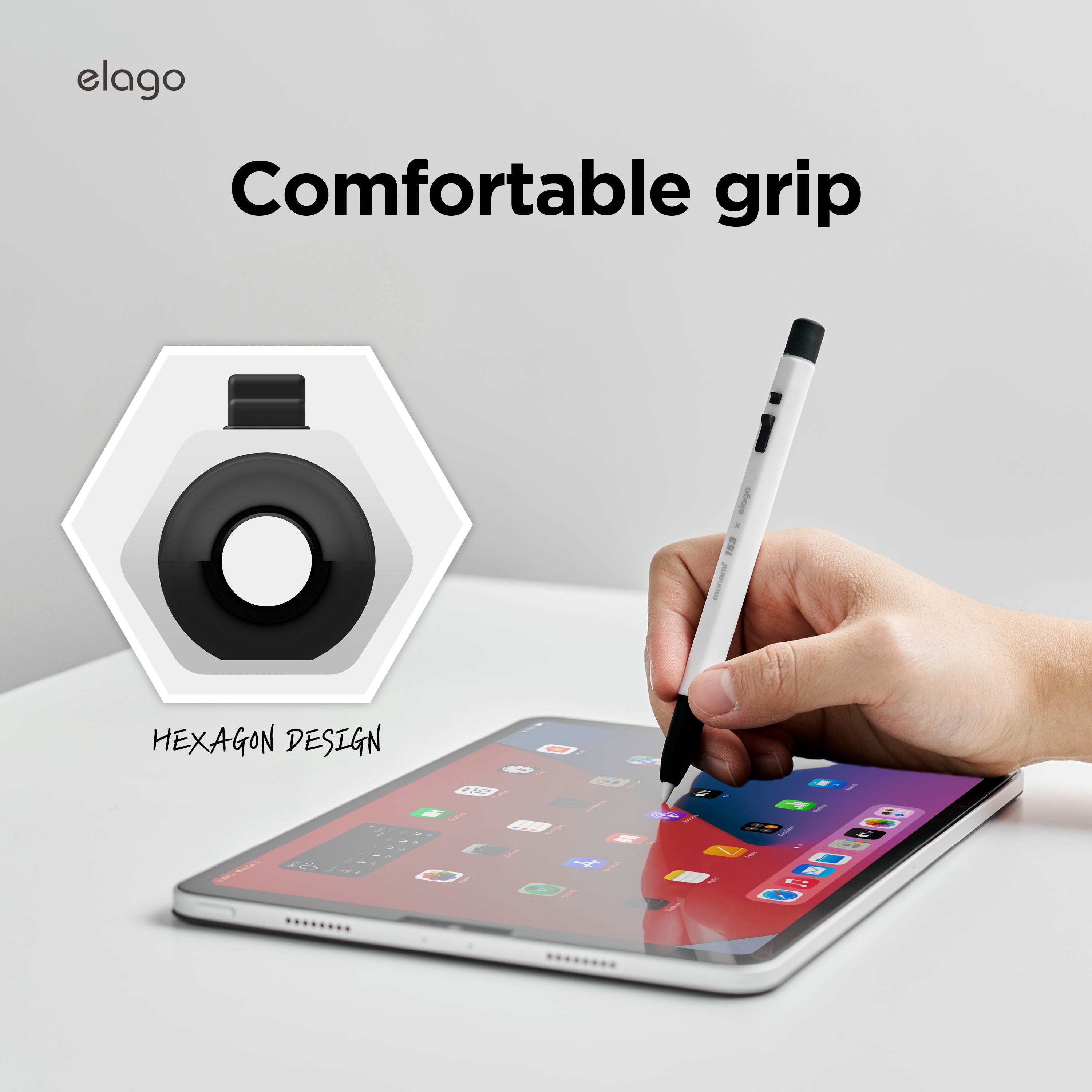 elago x MONAMI Case for Apple Pencil USB-C [White] - elago