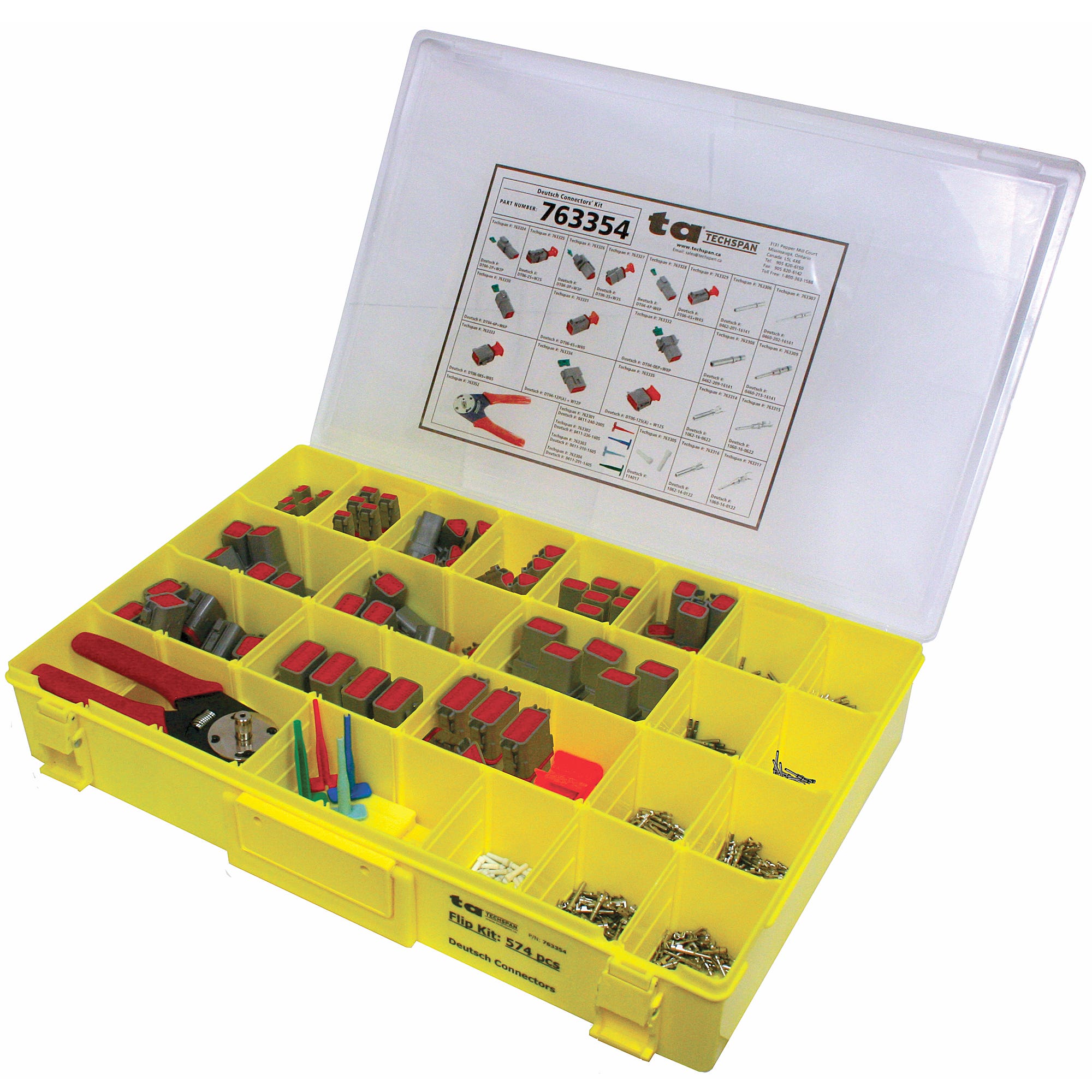 DEUTSCH CONNECTOR DT SERIES 574 PIECE FLIP KIT [26 ITEMS] | ElecDirect