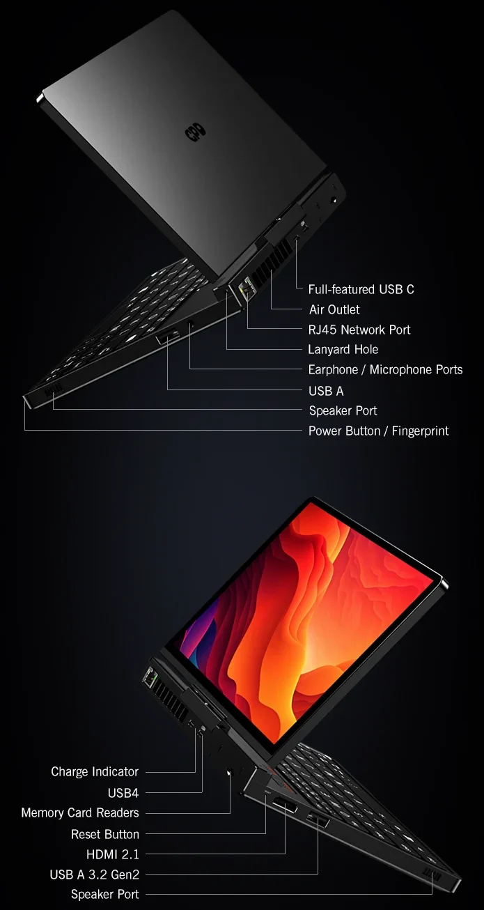 The GPD Pocket 4 is a full featured compact mini PC with AMD's