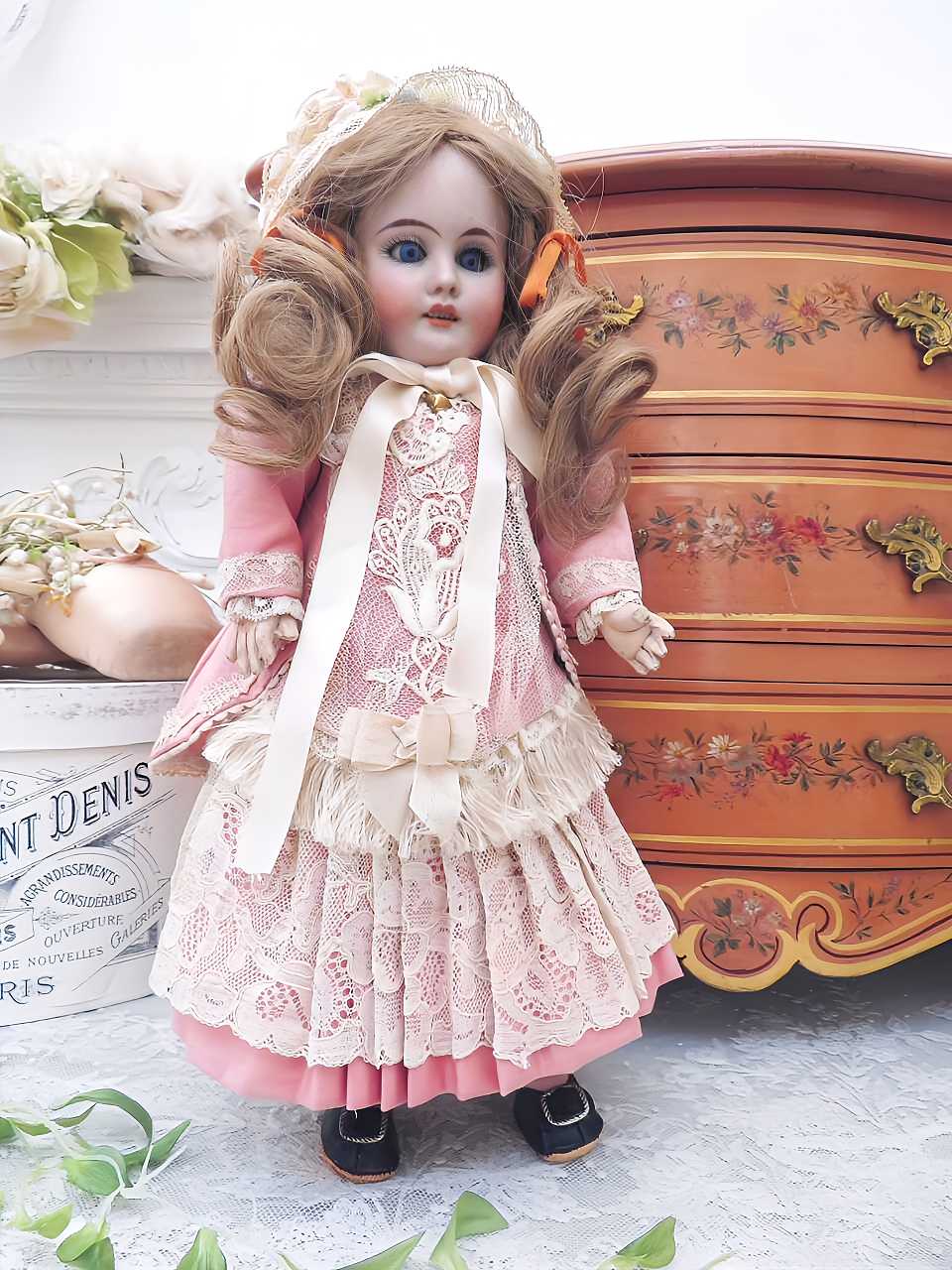 ゲブリューダー キューレンツ工房 美少女ビスクドール - 薔薇と天使の