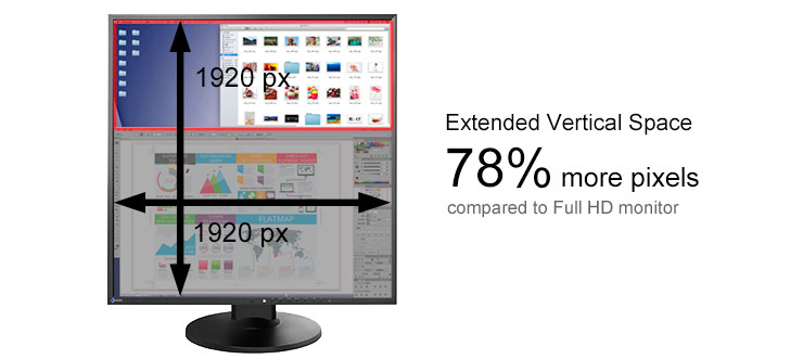 FlexScan EV2730Q 1920 x 1920 Square Monitor | EIZO
