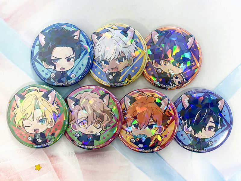 ブラッククローバー ホログラム缶バッジ ヤミ フエゴレオン