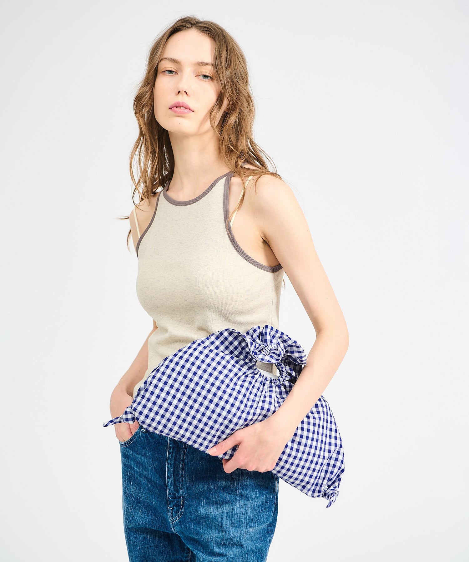 LUDLOW / Gyoza ギンガムチェック バッグ｜ESTNATION ONLINE STORE