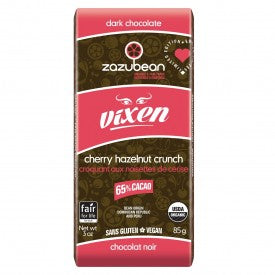 Zazubean Organic Dark Chocolate Vixen Bar 85g – Essence of Life