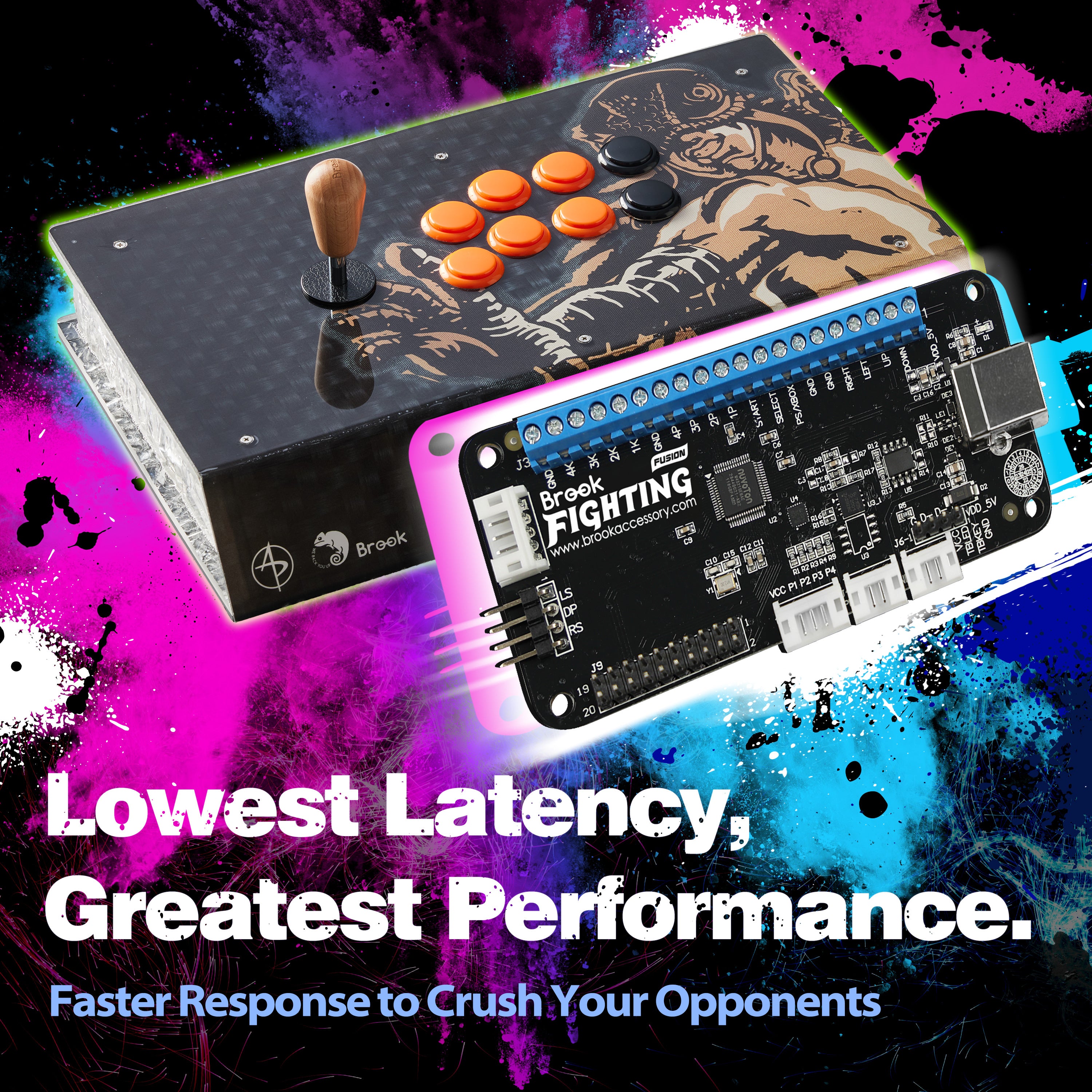 NOW SHIPPING - Brook UFB FUSION with HEADERS - Universal Fightboard Fu