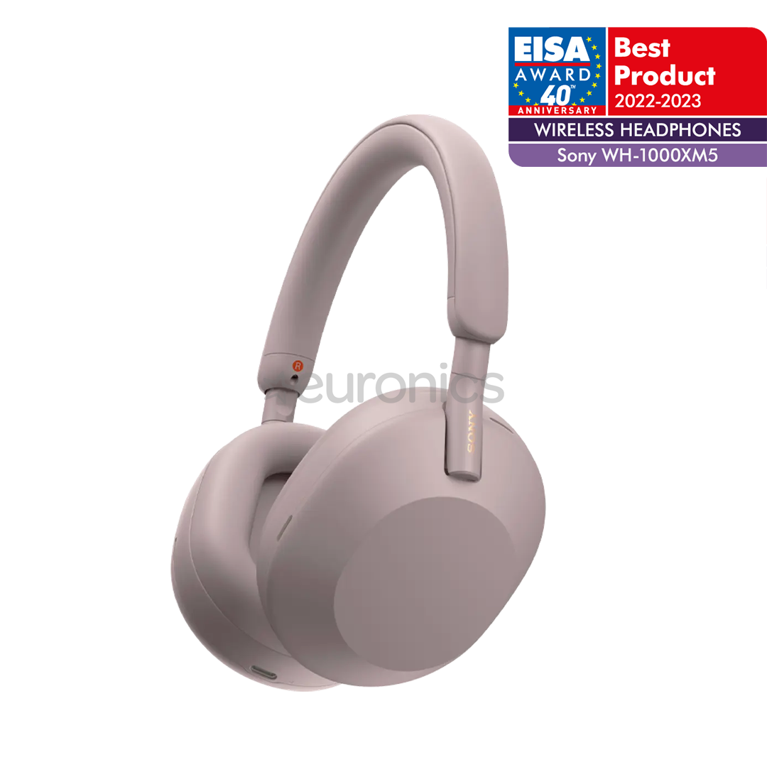 Sony WH-1000XM5, smoky pink - Wireless headphones, WH1000XM5P.CE7