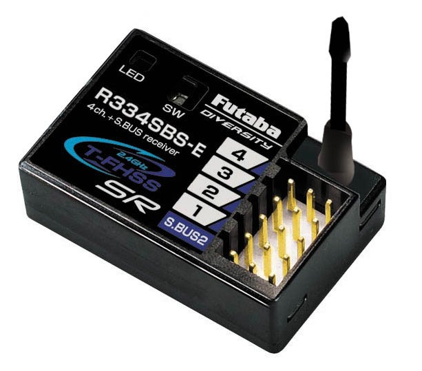 Futaba Receiver R334SBS-E 4CH S.BUS2 T-FHSS-SR Diversity | EuroRC.com