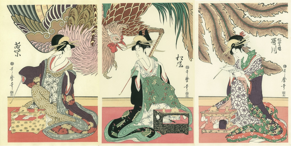 エヴァンゲリオン』レイ・アスカ・マリが浮世絵美人画に！8月29日(金