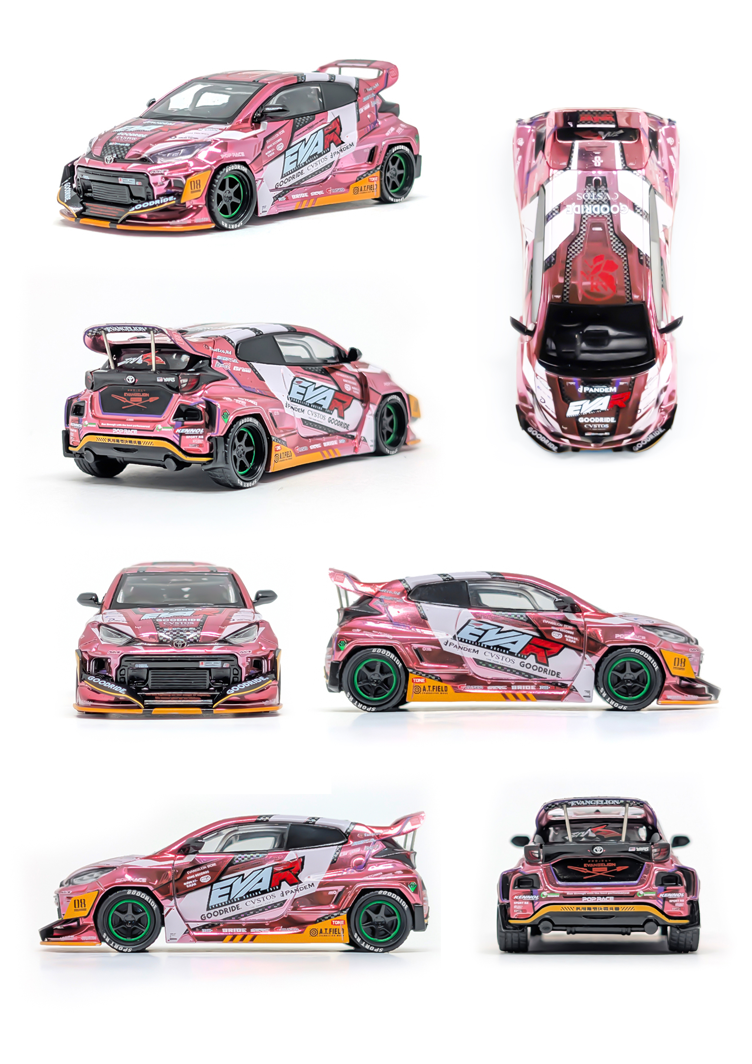 POPRACEより、8号機カラーのGRヤリスが1/64スケールのダイキャストカー