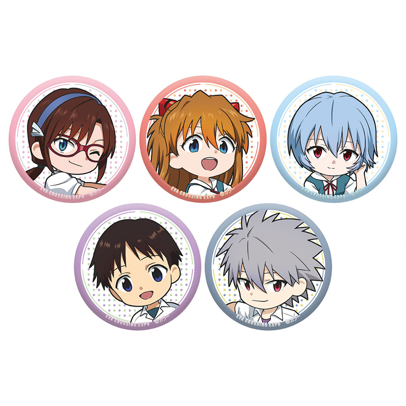 エヴァンゲリオン大博覧会】缶バッジセット/メインビジュアル
