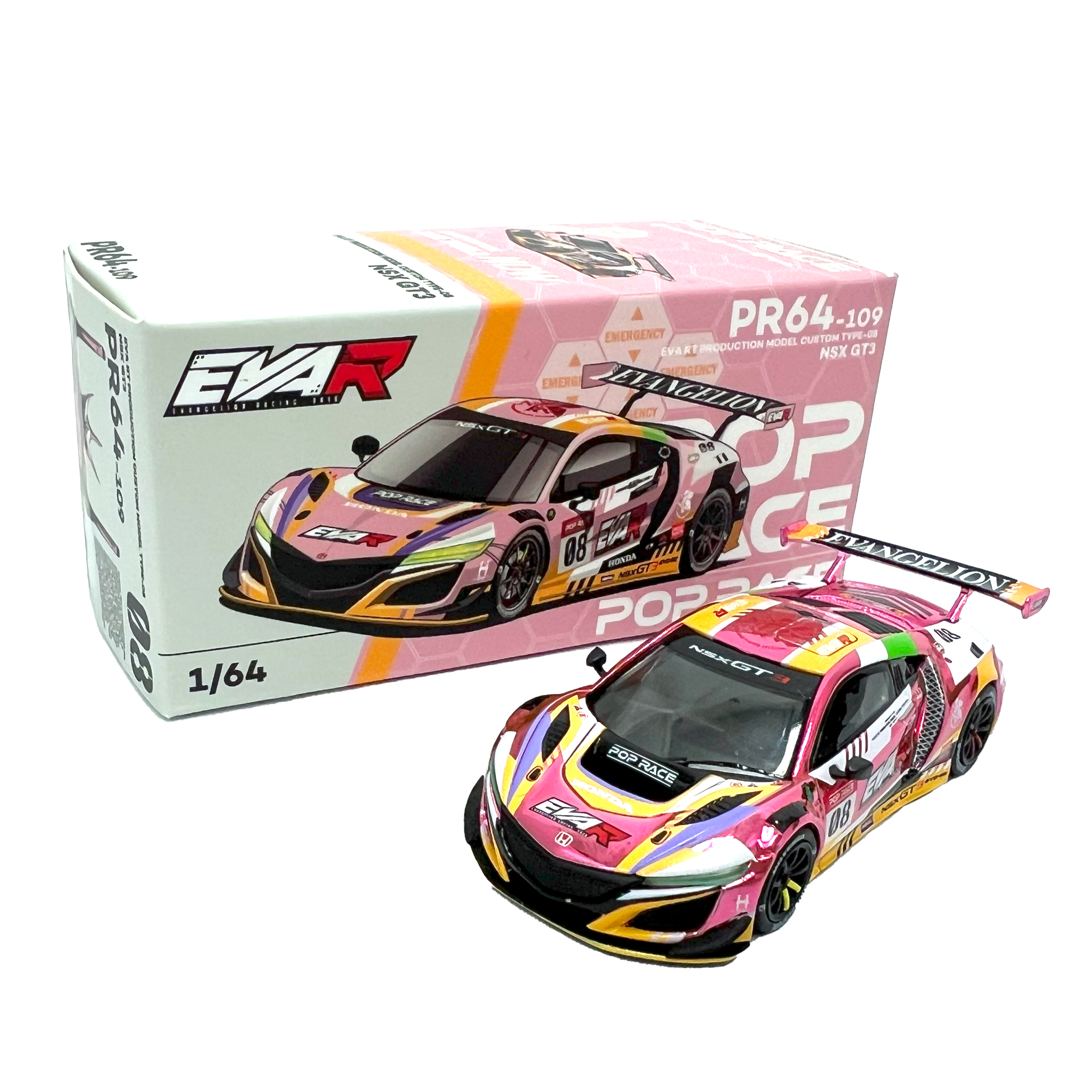 エヴァレーシング 1/64ミニカー EVA RT PRODUCTION MODEL CUSTOM TYPE