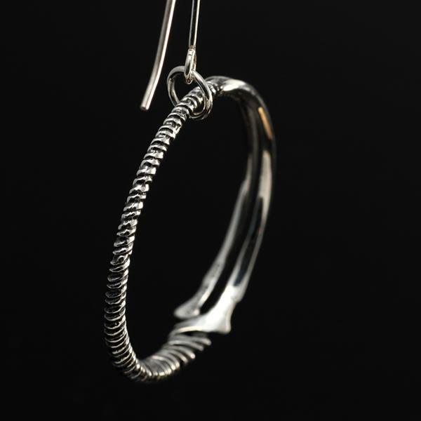 受注生産品】EVA×花唐草 collaboration SILVER ロンギヌスの槍フープピアス