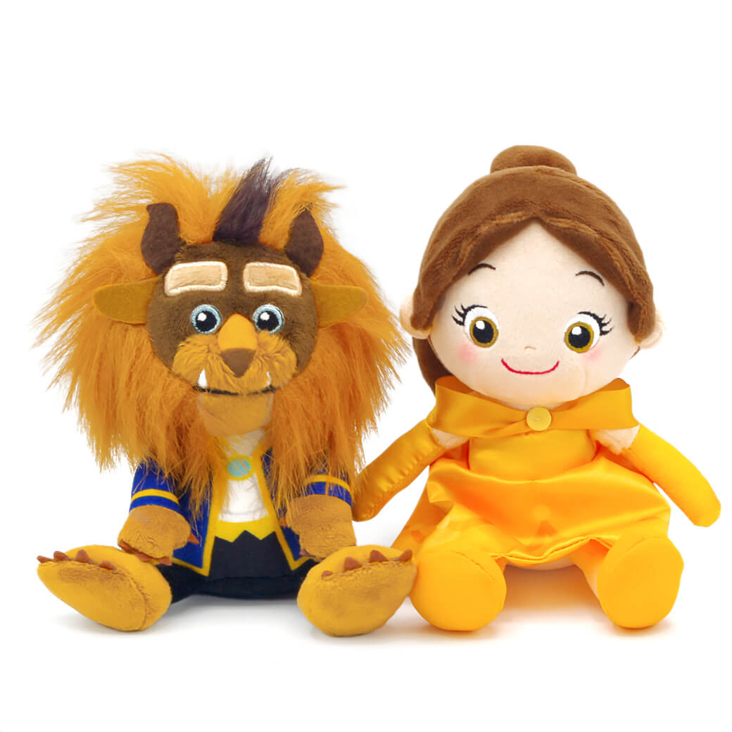 ディズニーキャラクター 洗えるビーンズコレクション ベル＆野獣 ペア